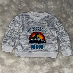 Okie Dokie Gray Sweatshirt with Colorful Graphic
